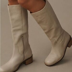 Seychelles Cream Heeled Boots (Box Included!)